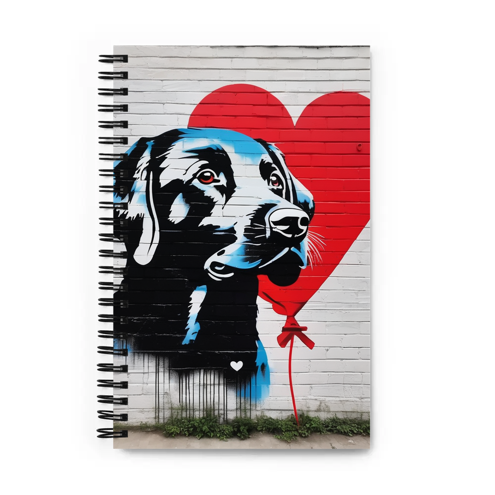 PugMug Custom Black Labrador Retriever Spiral Notebook