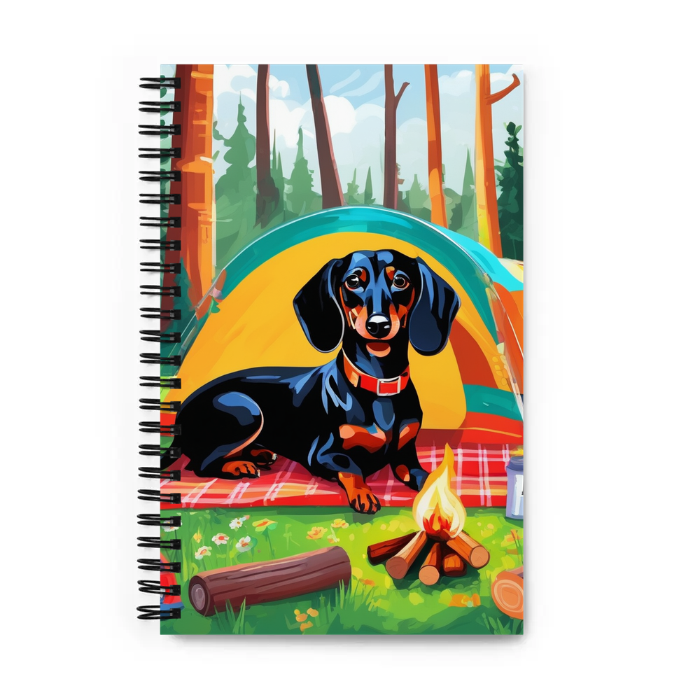 PugMug Custom Black Dachshund Spiral Notebook