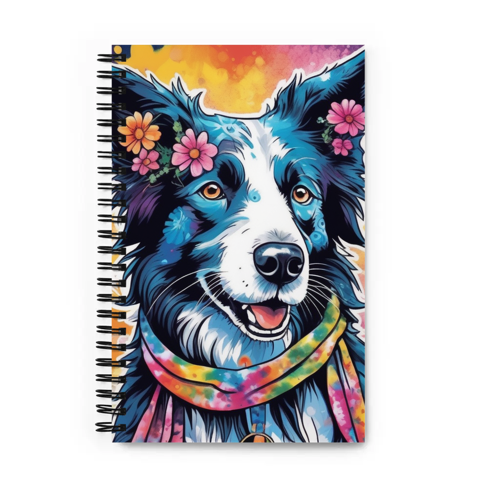 PugMug Custom Border Collie Spiral Notebook