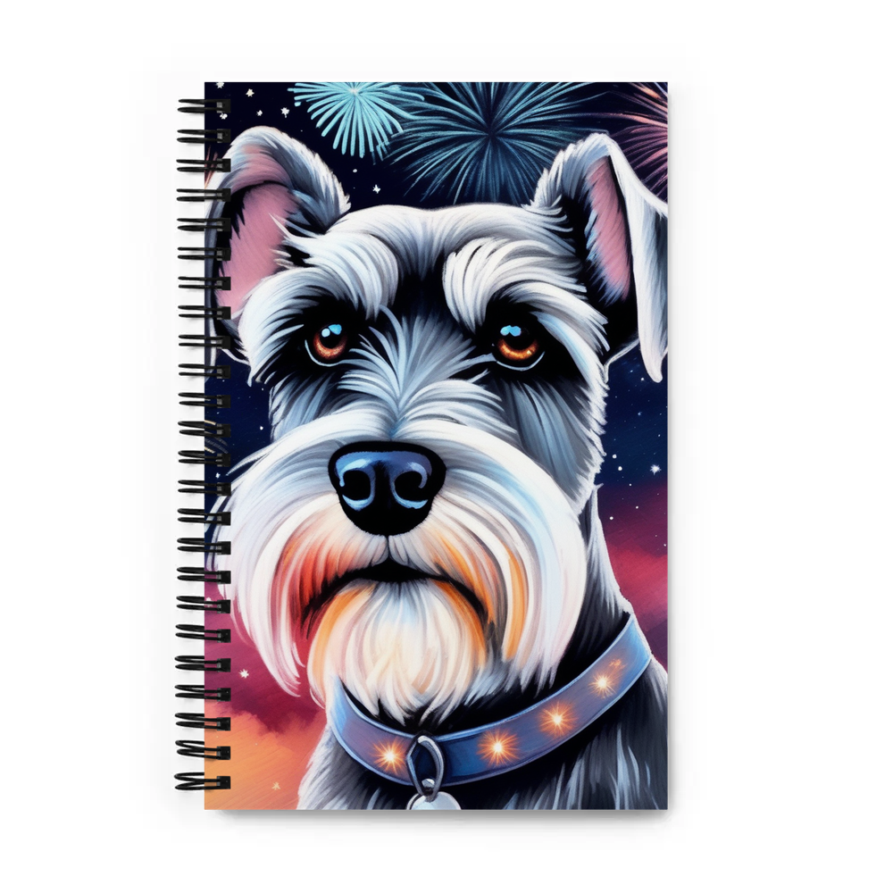 PugMug Custom Miniature Schnauzer Spiral Notebook