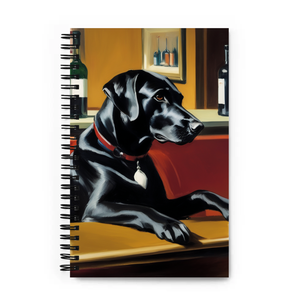PugMug Custom Black Labrador Retriever Spiral Notebook