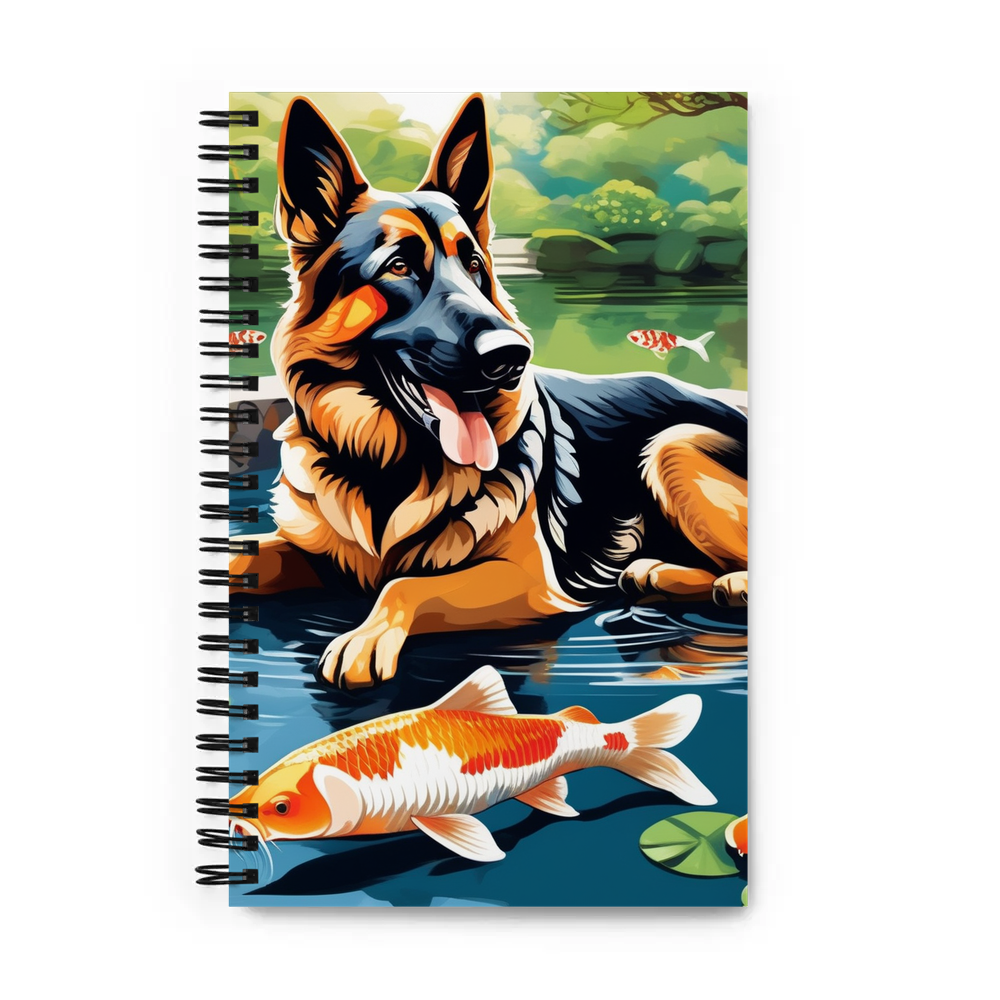 PugMug Custom German Shepherd Dog Spiral Notebook
