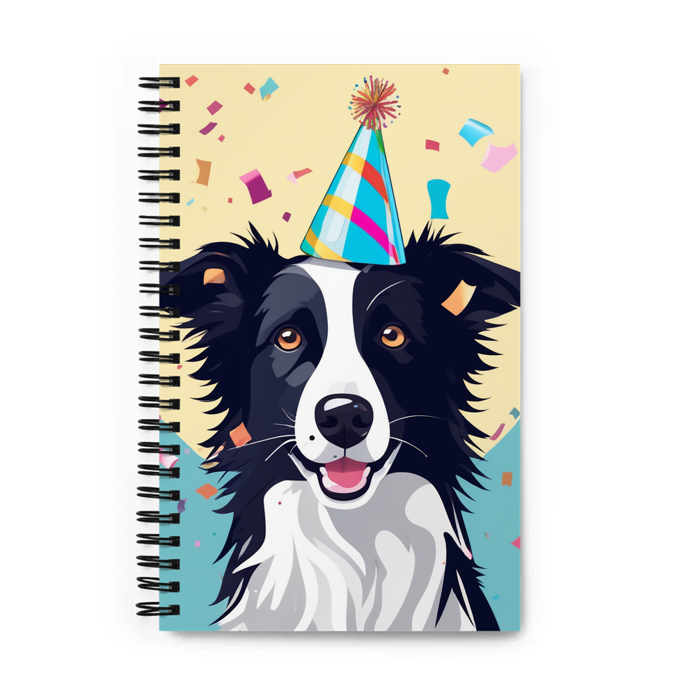 PugMug Custom Border Collie Spiral Notebook