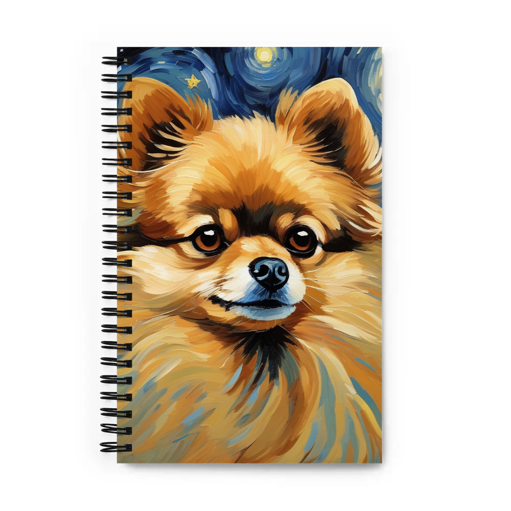 PugMug Custom Tan Pomeranian Spiral Notebook