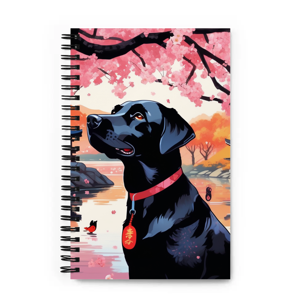 PugMug Custom Black Labrador Retriever Spiral Notebook