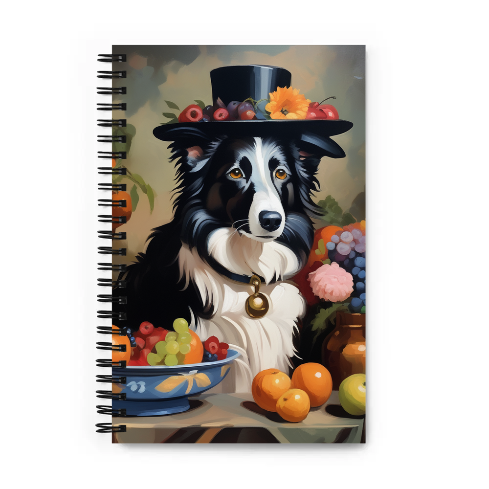 PugMug Custom Border Collie Spiral Notebook