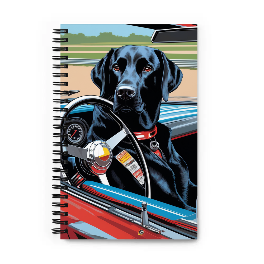 PugMug Custom Black Labrador Retriever Spiral Notebook