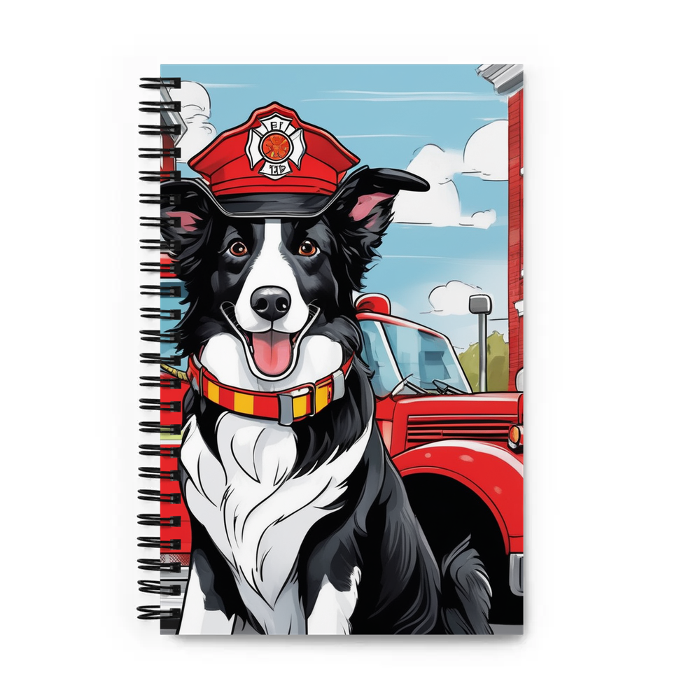 PugMug Custom Border Collie Spiral Notebook