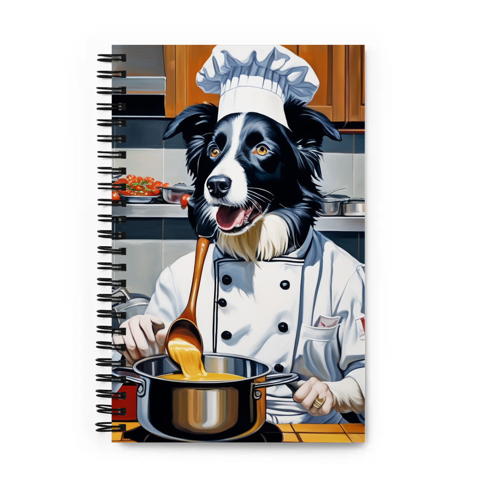 PugMug Custom Border Collie Spiral Notebook