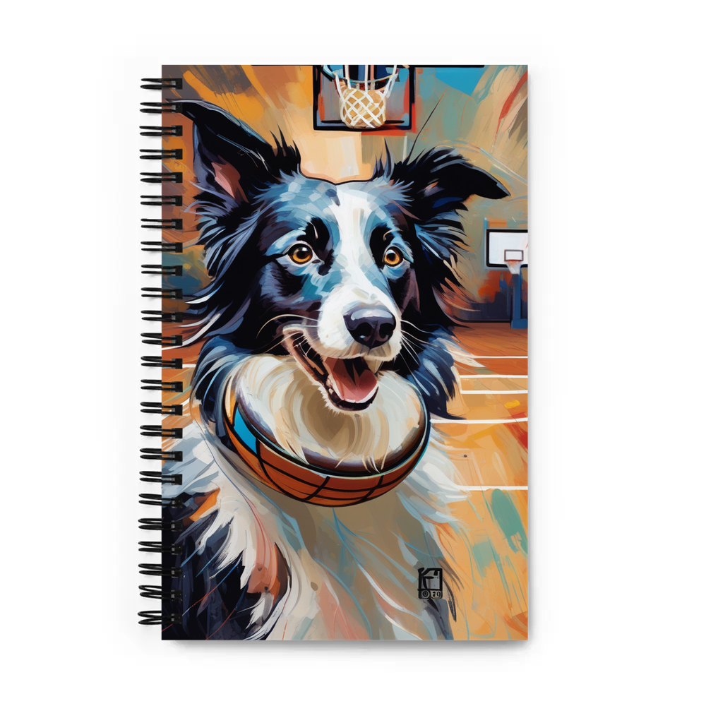 PugMug Custom Border Collie Spiral Notebook