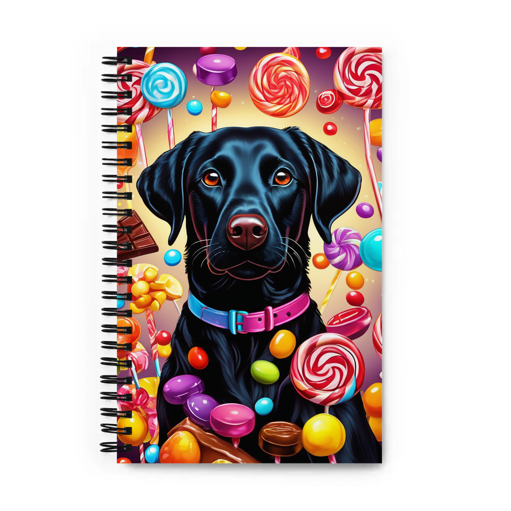 PugMug Custom Black Labrador Retriever Spiral Notebook