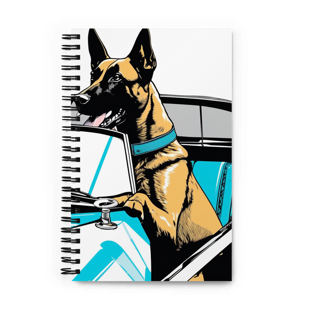 PugMug Custom Belgian Malinois Spiral Notebook