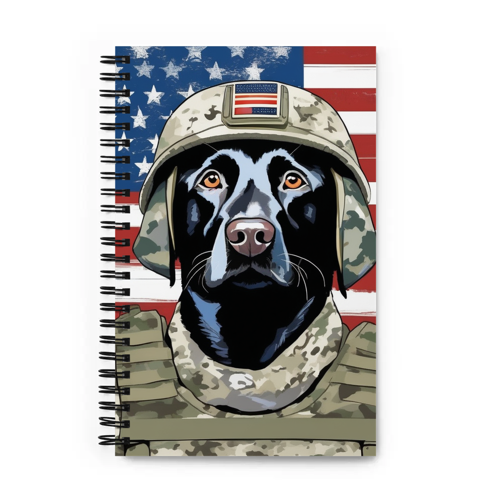 PugMug Custom Black Labrador Retriever Spiral Notebook