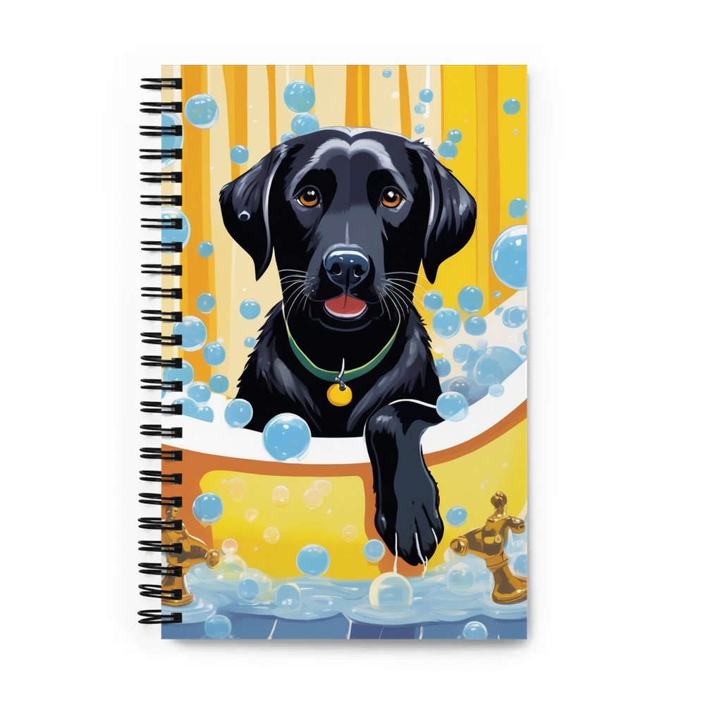 PugMug Custom Black Labrador Retriever Spiral Notebook