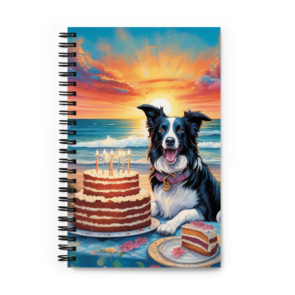 PugMug Custom Border Collie Spiral Notebook