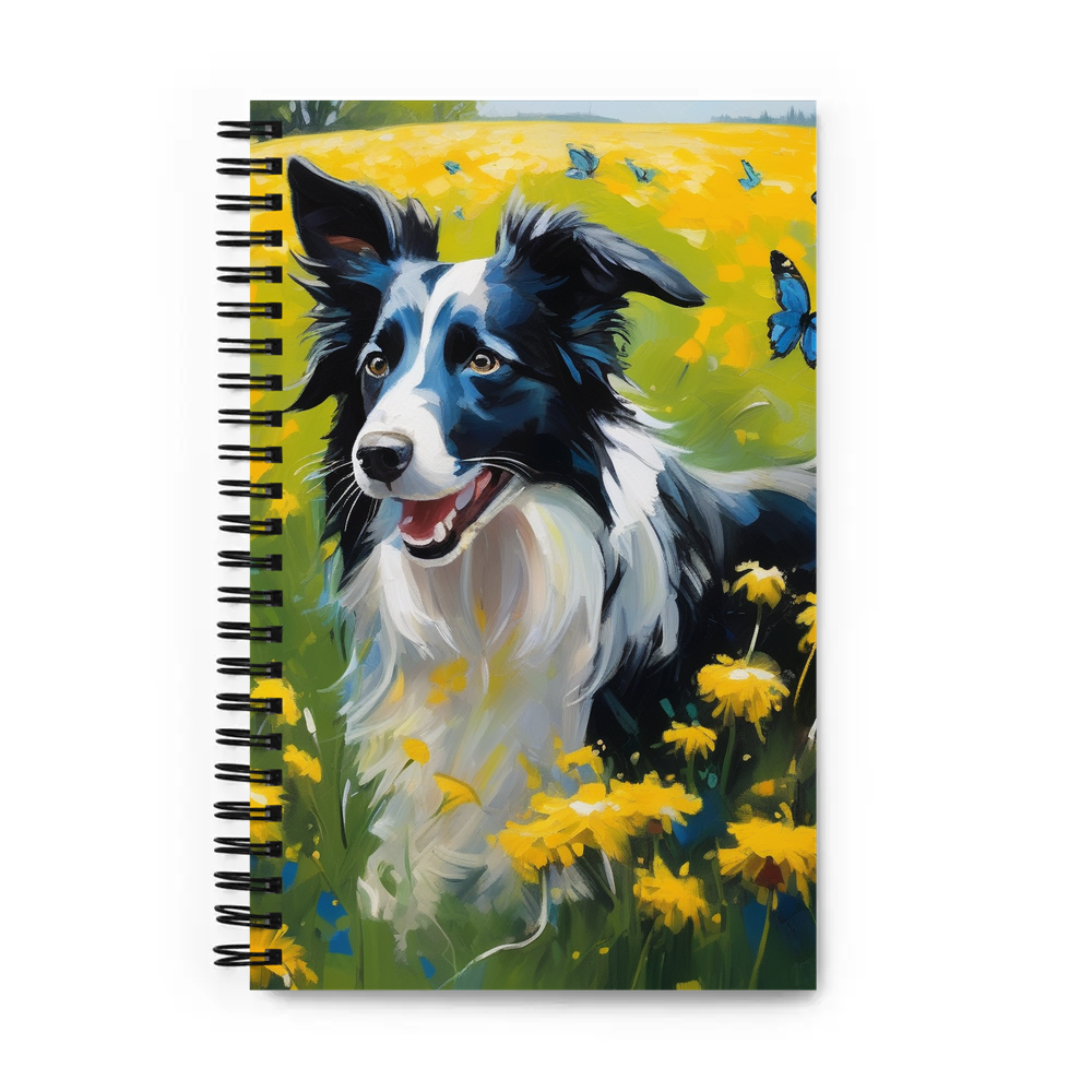 PugMug Custom Border Collie Spiral Notebook