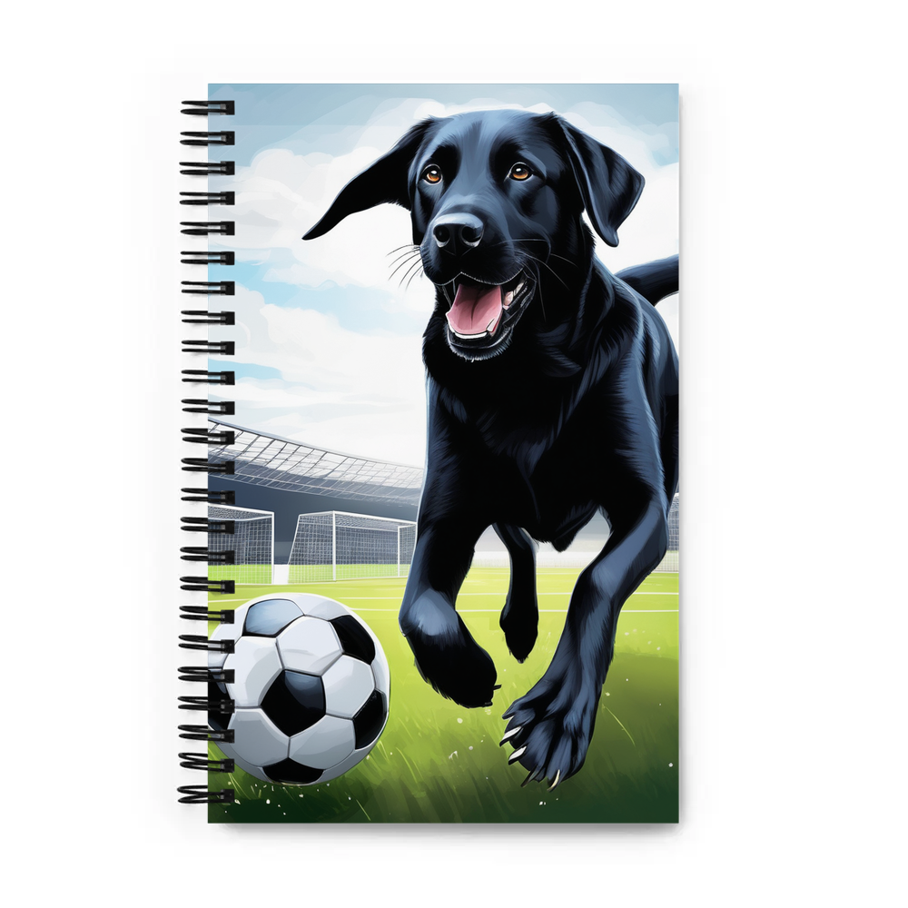 PugMug Custom Black Labrador Retriever Spiral Notebook