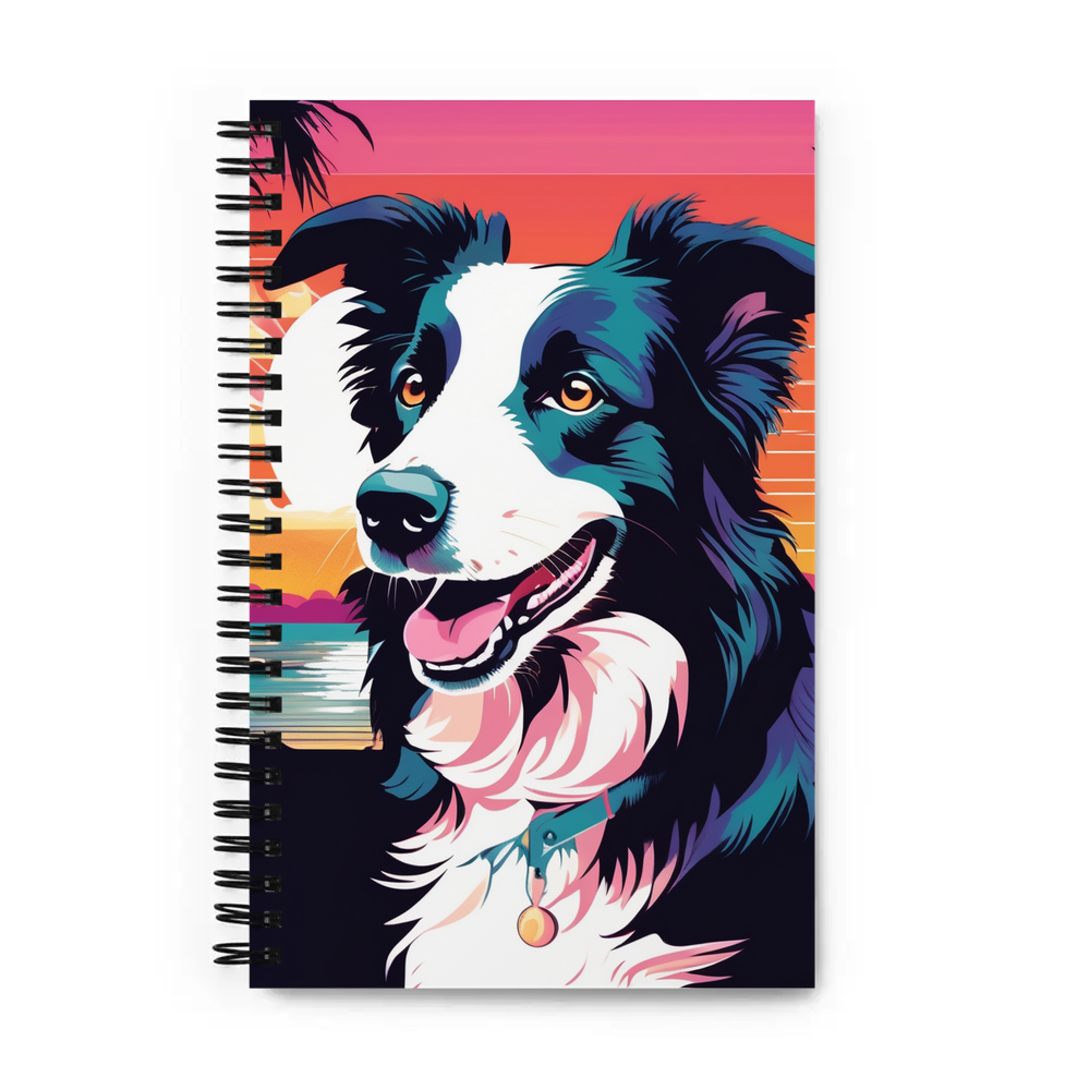 PugMug Custom Border Collie Spiral Notebook