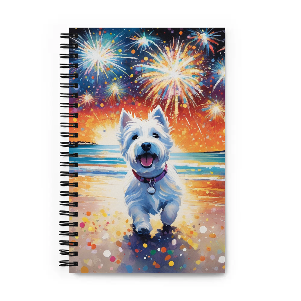 PugMug Custom West Highland White Terrier Spiral Notebook