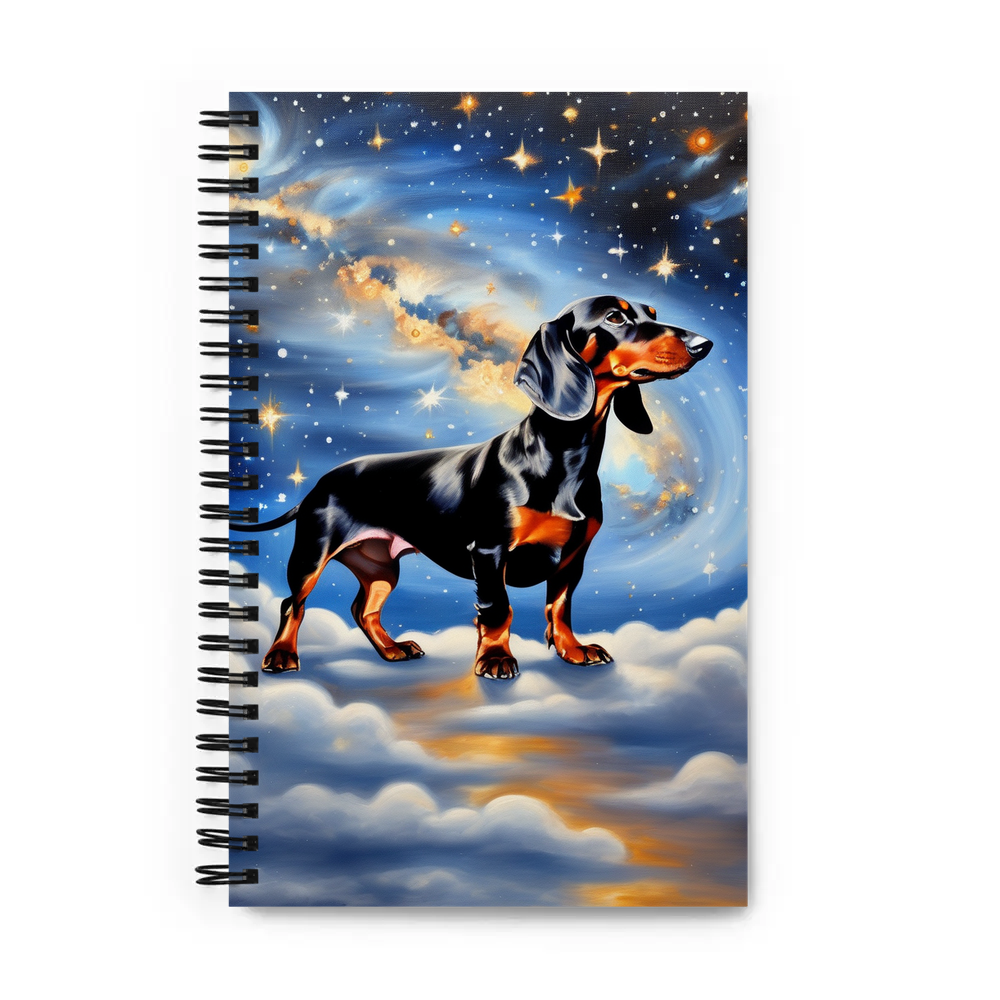 PugMug Custom Black Dachshund Spiral Notebook