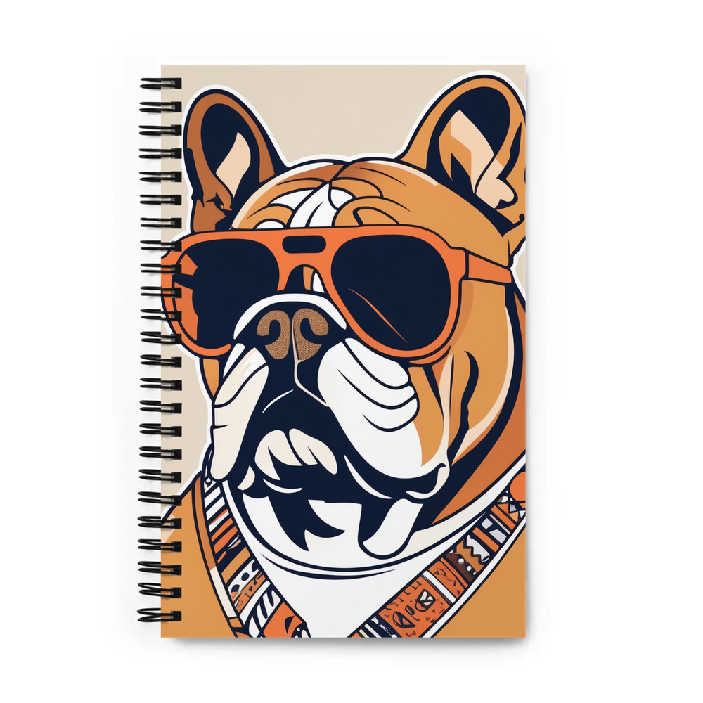 PugMug Custom Bulldog Spiral Notebook