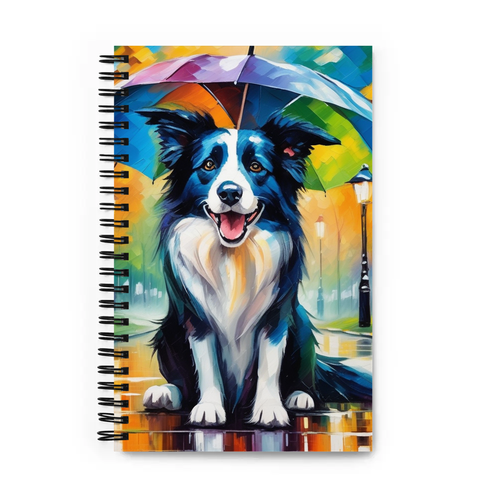 PugMug Custom Border Collie Spiral Notebook