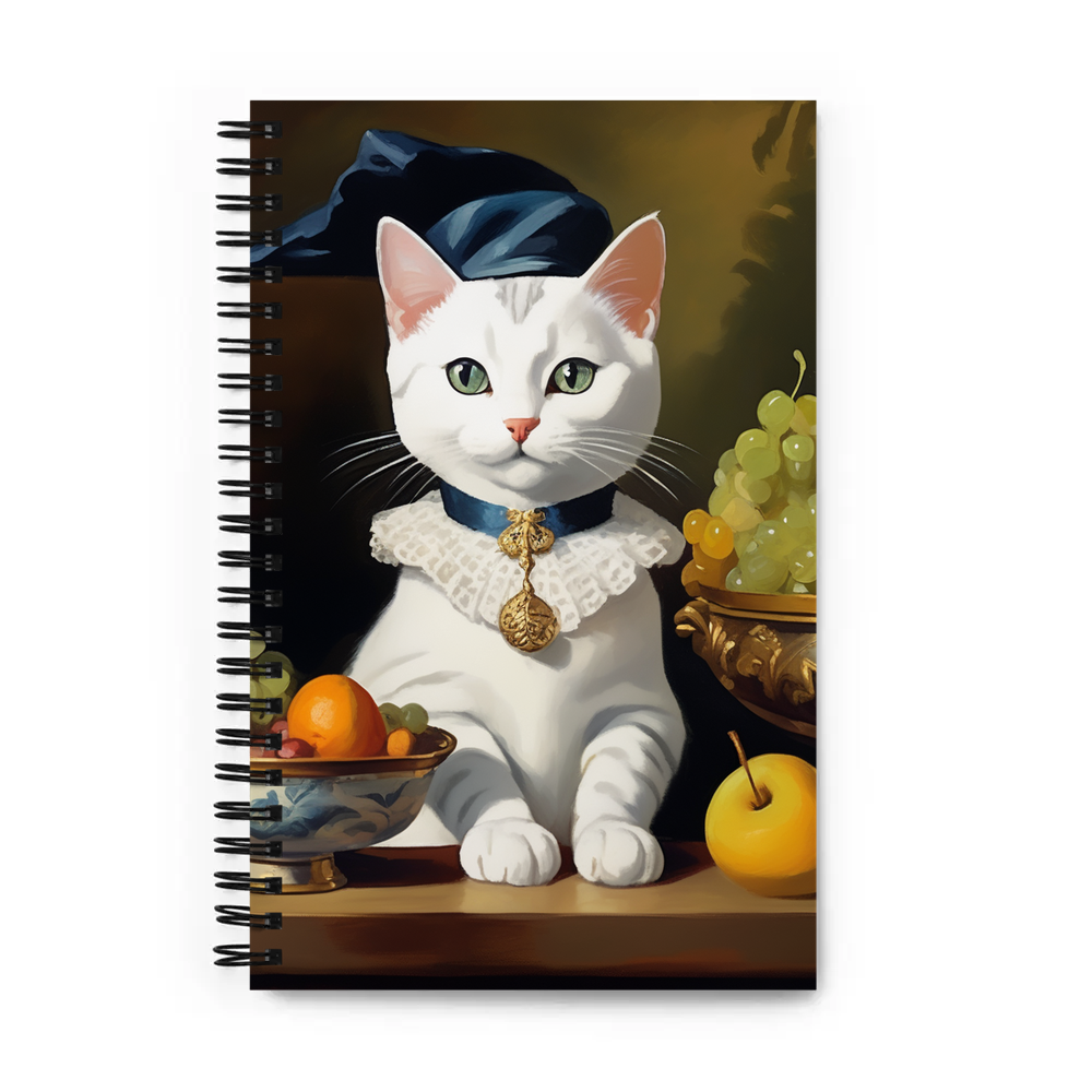 PugMug Custom White American Shorthair Cat Spiral Notebook