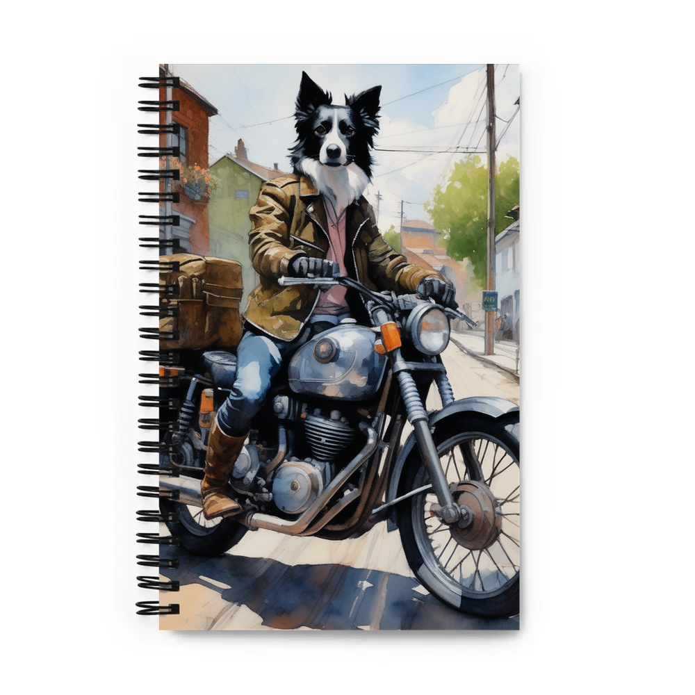 PugMug Custom Border Collie Spiral Notebook
