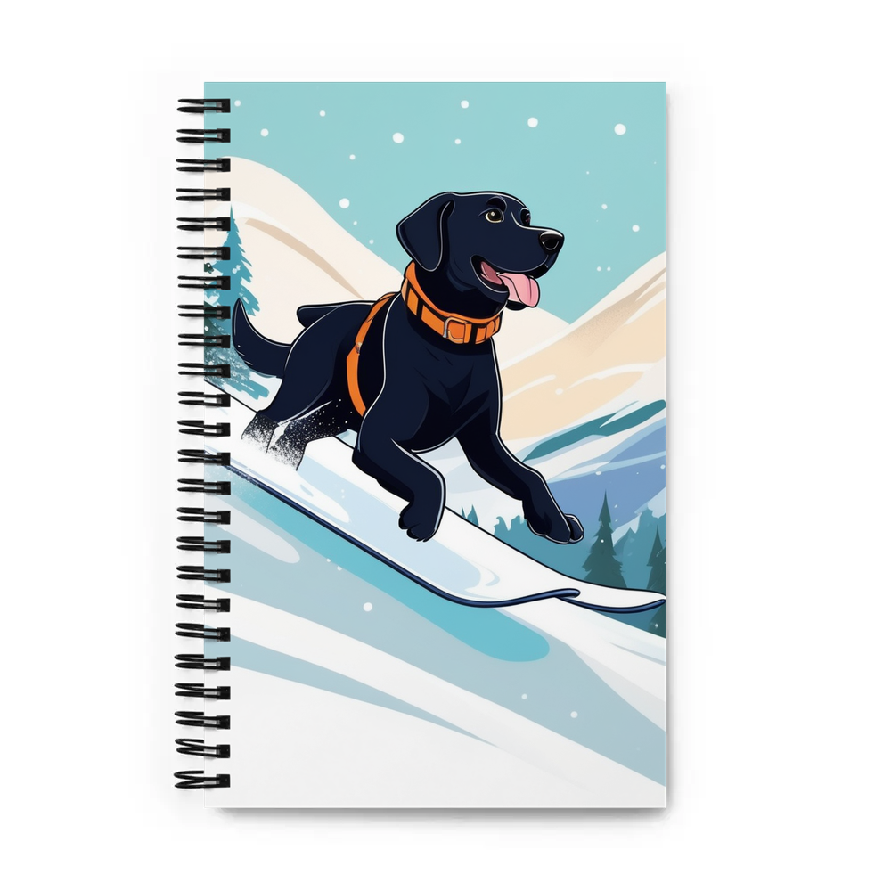 PugMug Custom Black Labrador Retriever Spiral Notebook