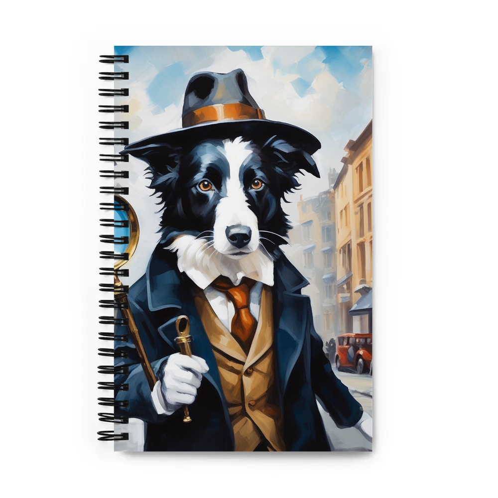 PugMug Custom Border Collie Spiral Notebook