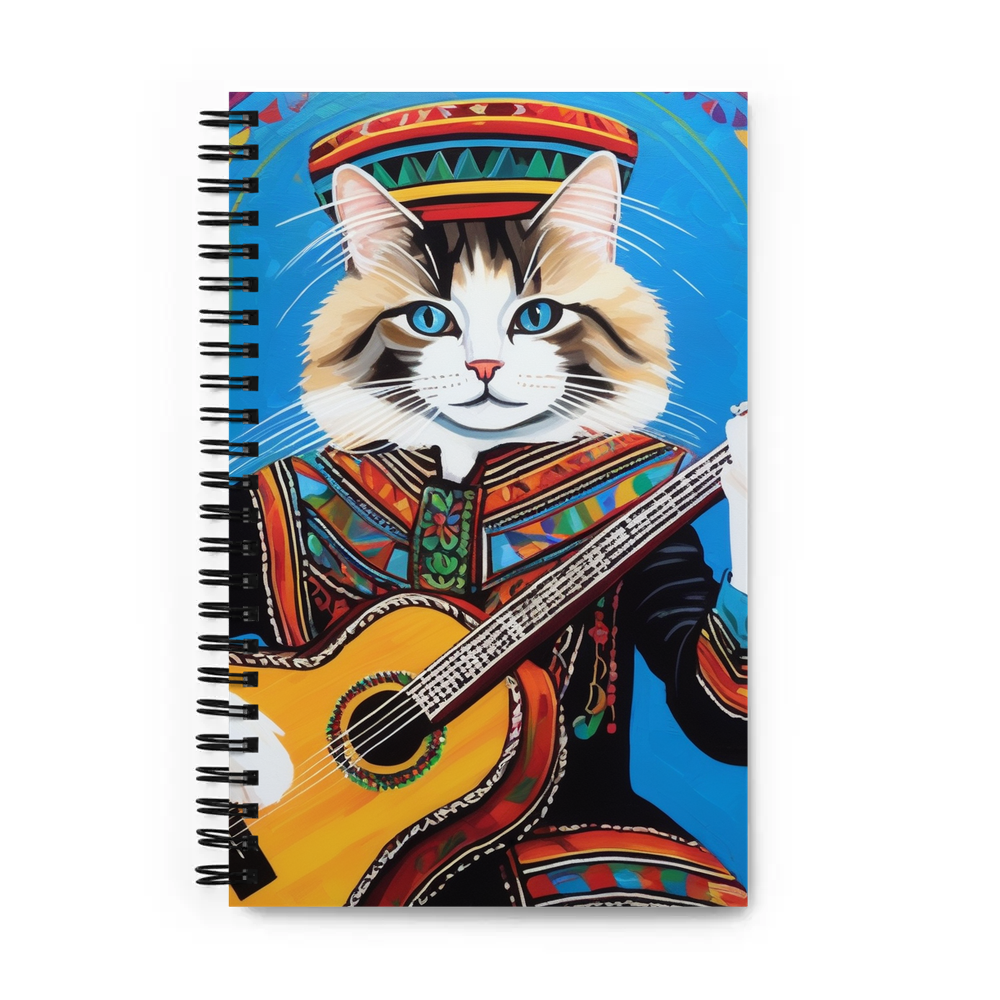 PugMug Custom Tabby Ragdoll Cat Spiral Notebook