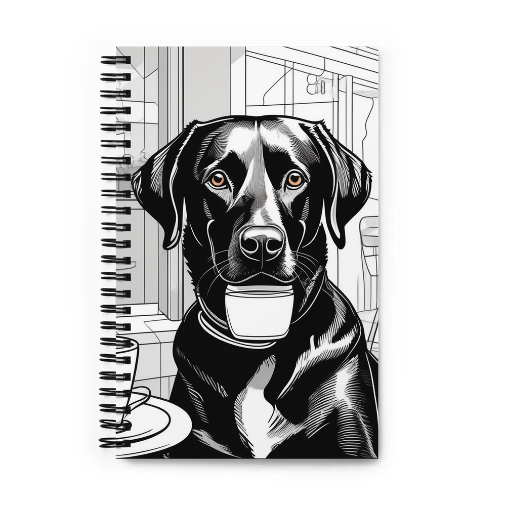 PugMug Custom Black Labrador Retriever Spiral Notebook