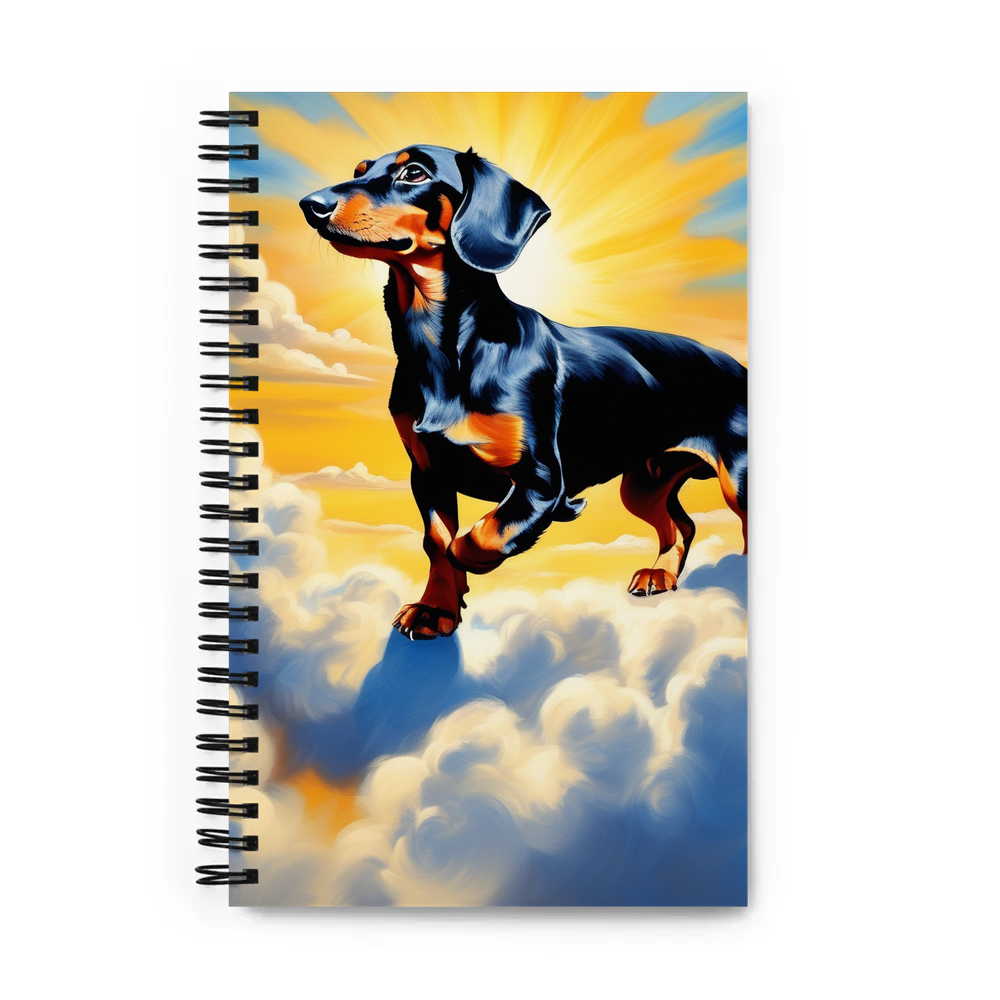 PugMug Custom Black Dachshund Spiral Notebook
