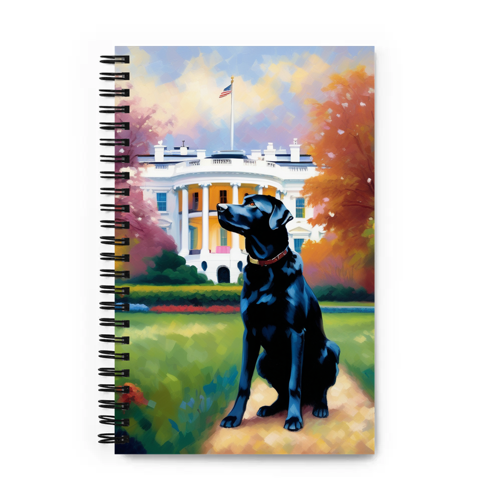 PugMug Custom Black Labrador Retriever Spiral Notebook