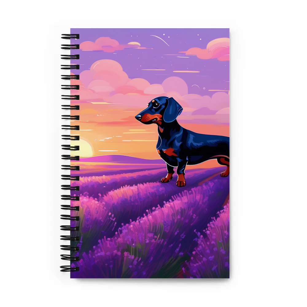PugMug Custom Black Dachshund Spiral Notebook