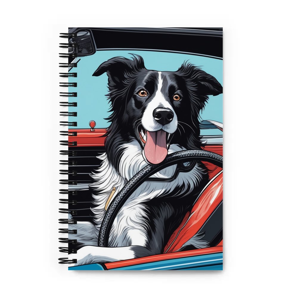 PugMug Custom Border Collie Spiral Notebook