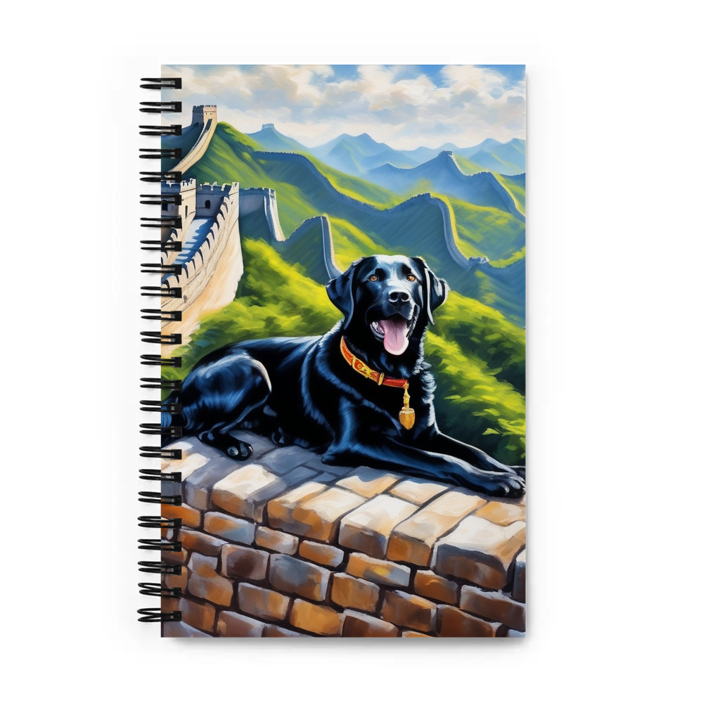 PugMug Custom Black Labrador Retriever Spiral Notebook