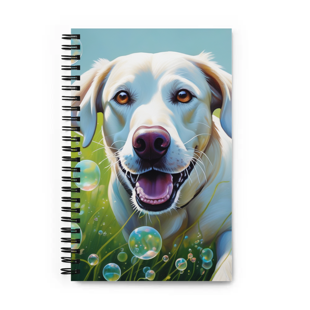 PugMug Custom White Labrador Retriever Spiral Notebook
