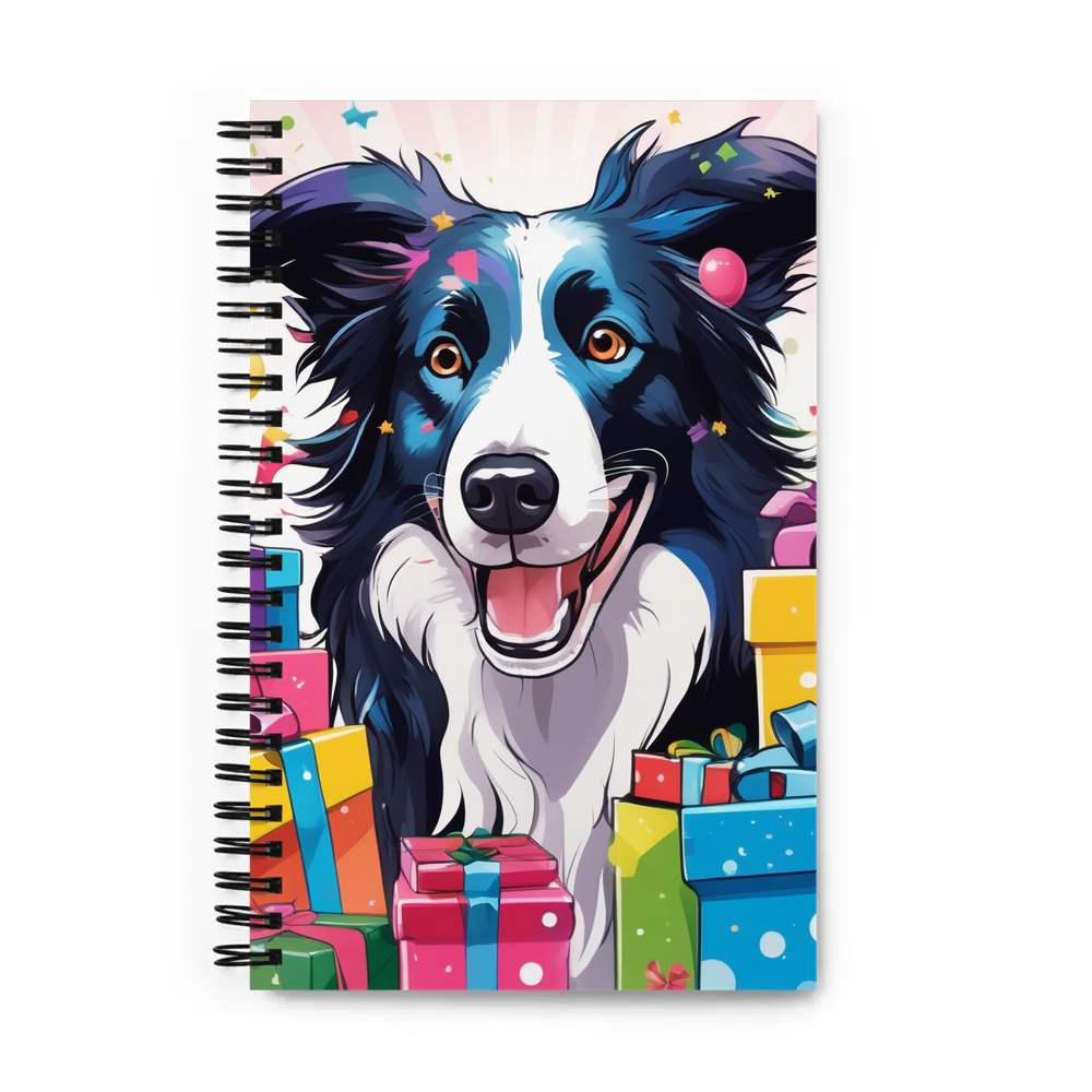 PugMug Custom Border Collie Spiral Notebook