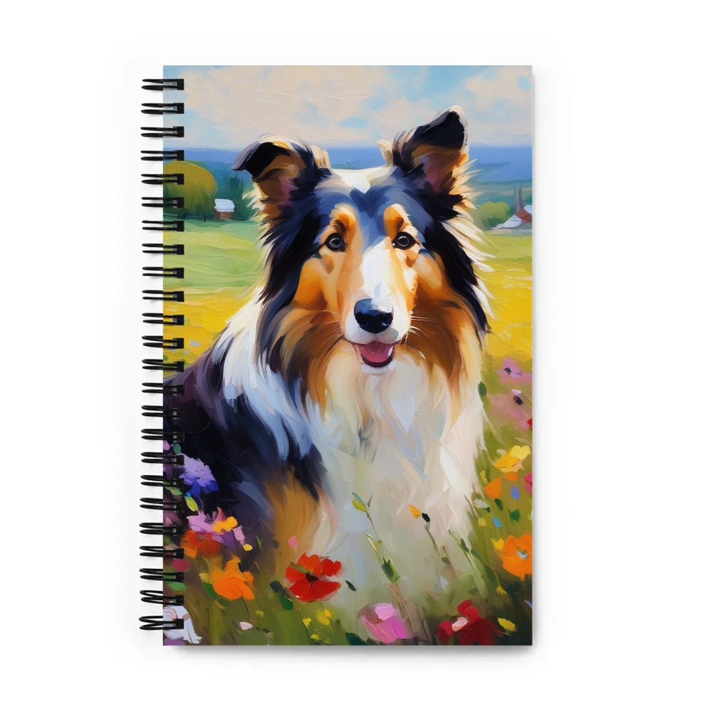 PugMug Custom Collie Spiral Notebook