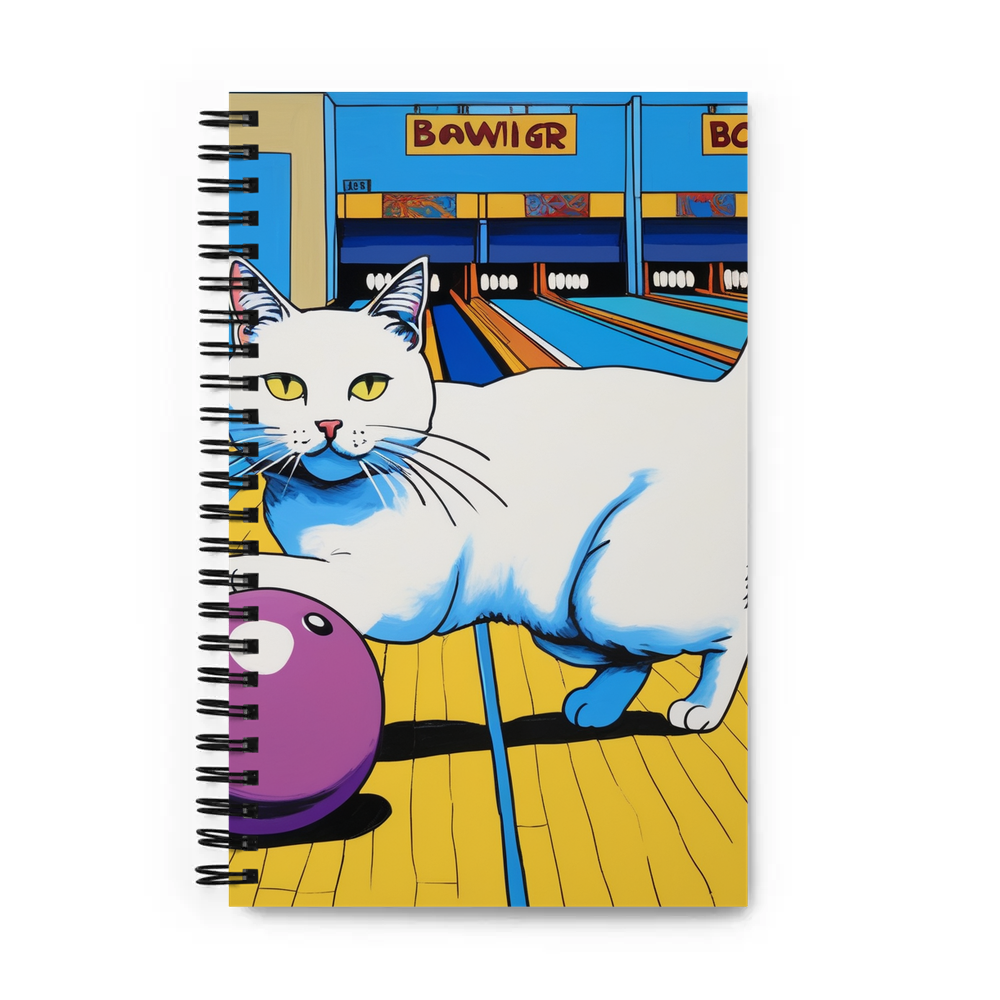 PugMug Custom White Companion Cat Spiral Notebook