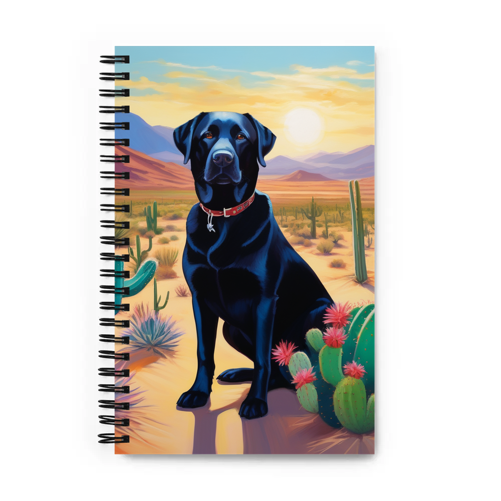 PugMug Custom Black Labrador Retriever Spiral Notebook