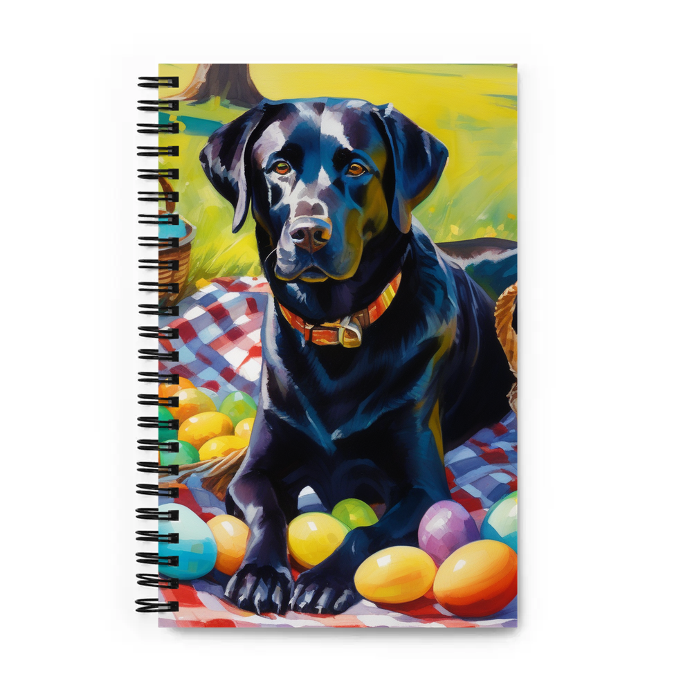 PugMug Custom Black Labrador Retriever Spiral Notebook