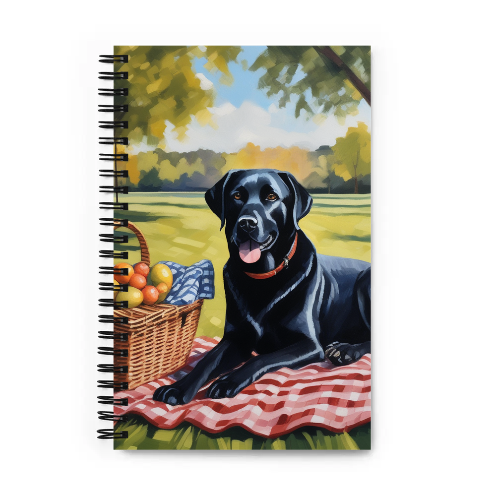 PugMug Custom Black Labrador Retriever Spiral Notebook
