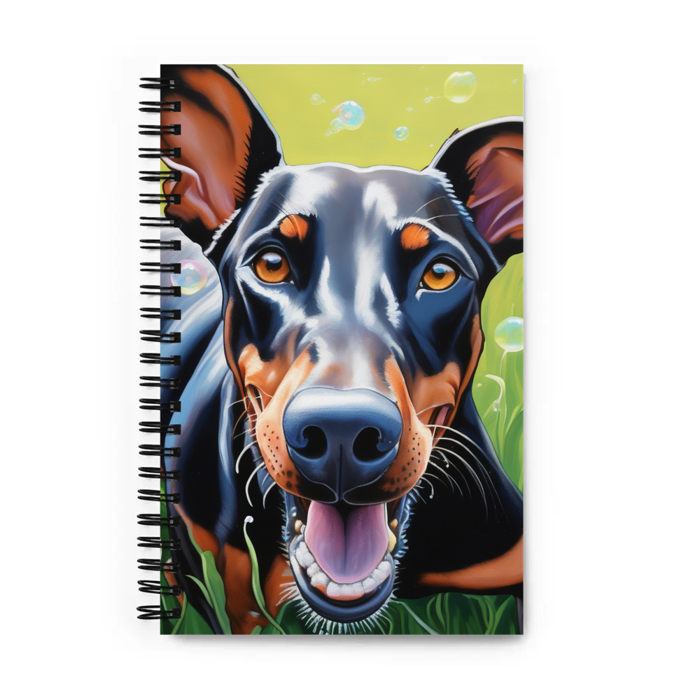 PugMug Custom Doberman Pinscher Spiral Notebook