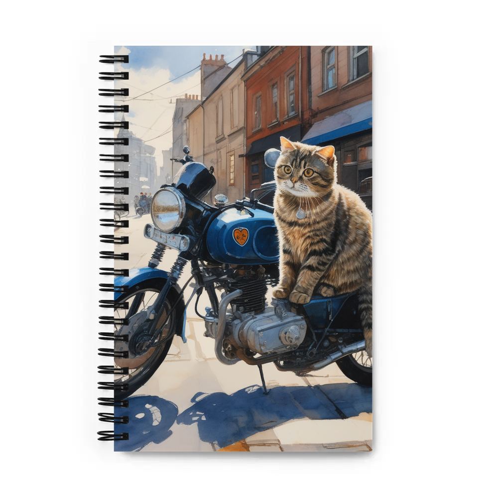 PugMug Custom Tabby Scottish Fold Cat Spiral Notebook