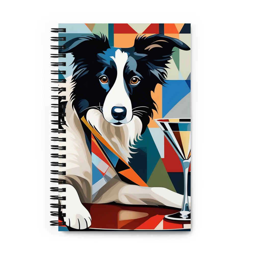 PugMug Custom Border Collie Spiral Notebook