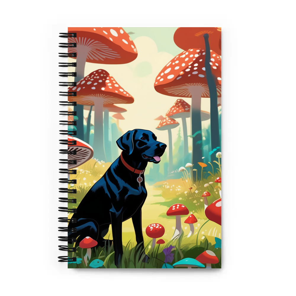 PugMug Custom Black Labrador Retriever Spiral Notebook