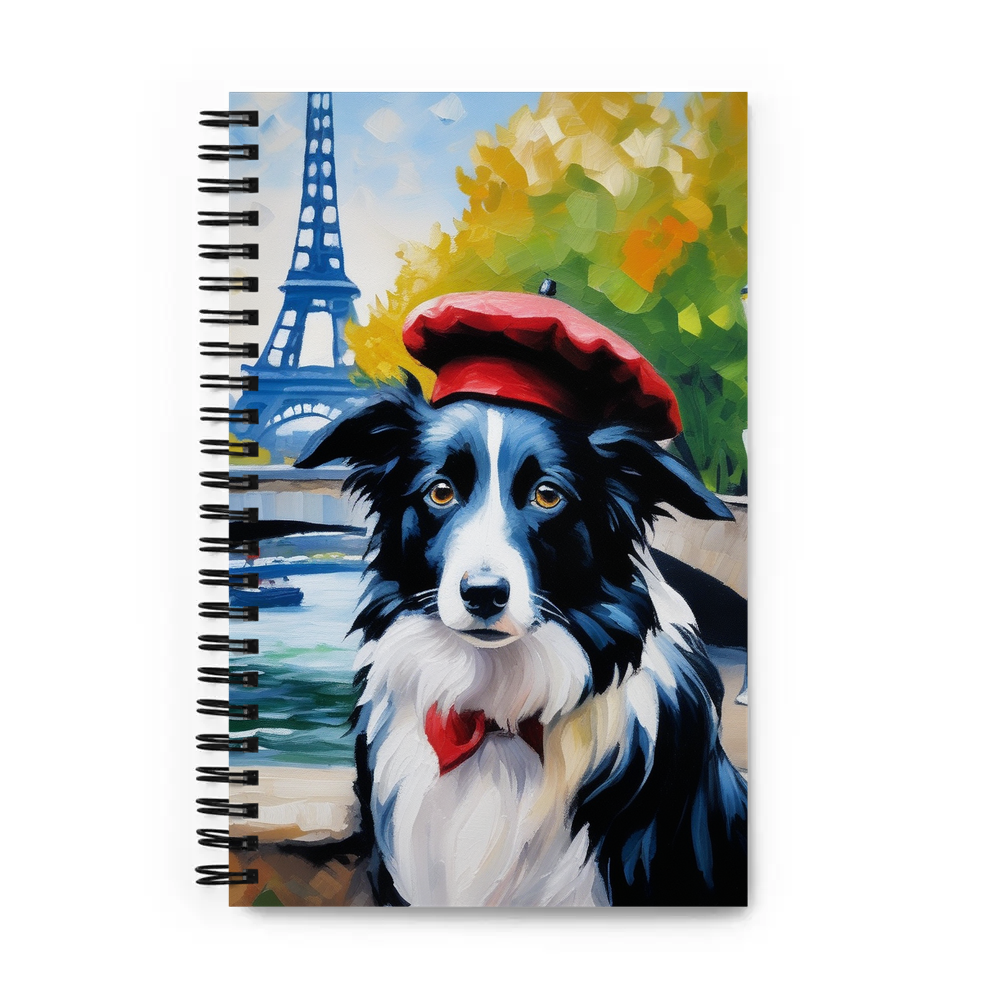 PugMug Custom Border Collie Spiral Notebook