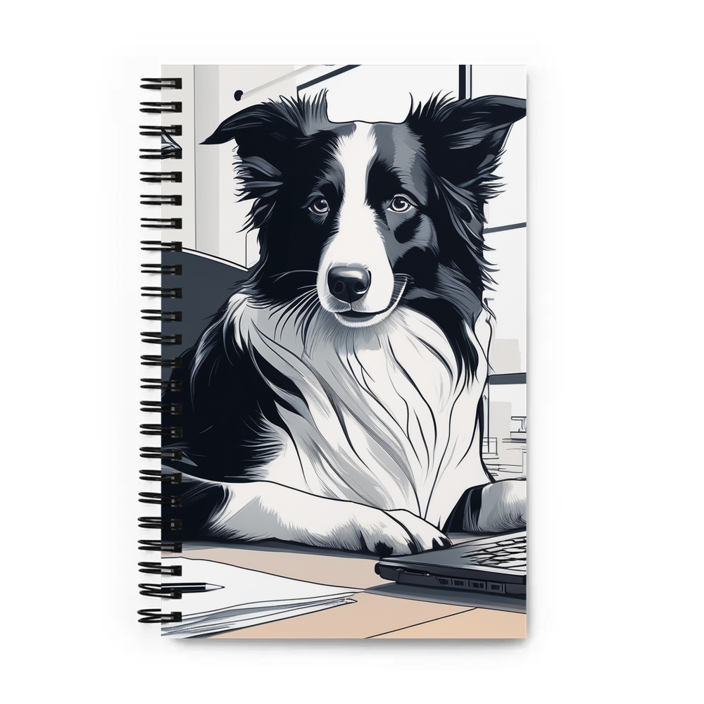PugMug Custom Border Collie Spiral Notebook